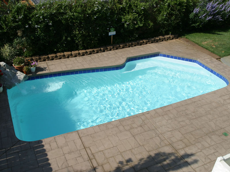 Custom fiberglass pool Baja-3a