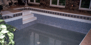 new pool vinyl liner installed