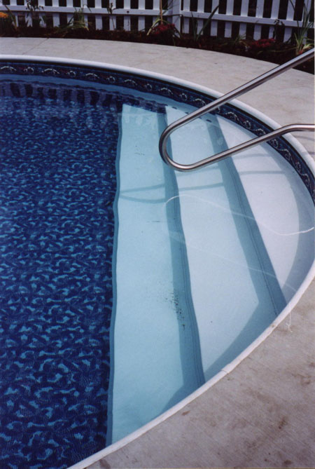 radius stair pool entry