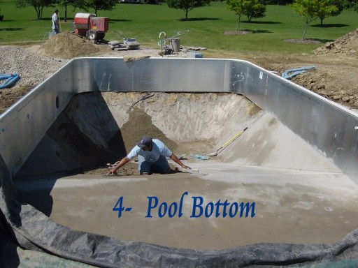 Preparing Pool Bottom