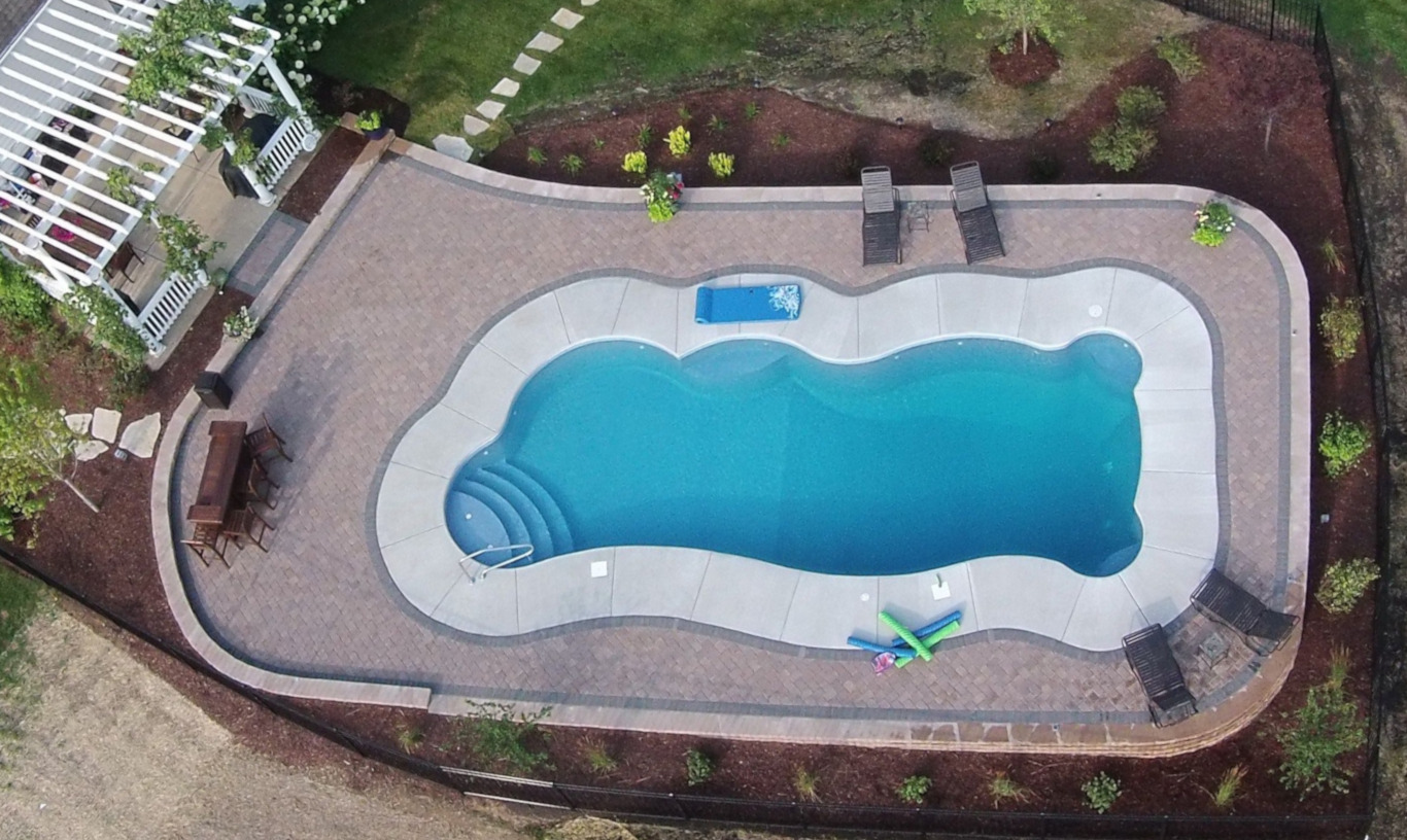 Swim Shack Inc. fiberglass pool