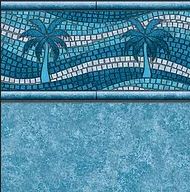 Craftworks Palm Riviera Tile vinyl pool liner