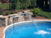 Sugar Grove pool with waterfall feature